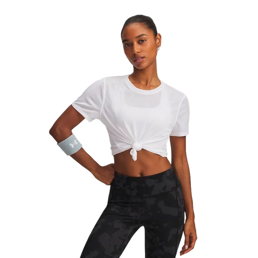 Imagen 0 de 3 de Remera Under Armour Launch Jacquard-BLANCO