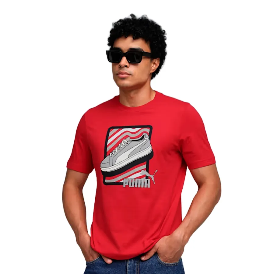 Imagen 0 de 4 de Remera Puma Graphic Sneaker Tee-ROJO