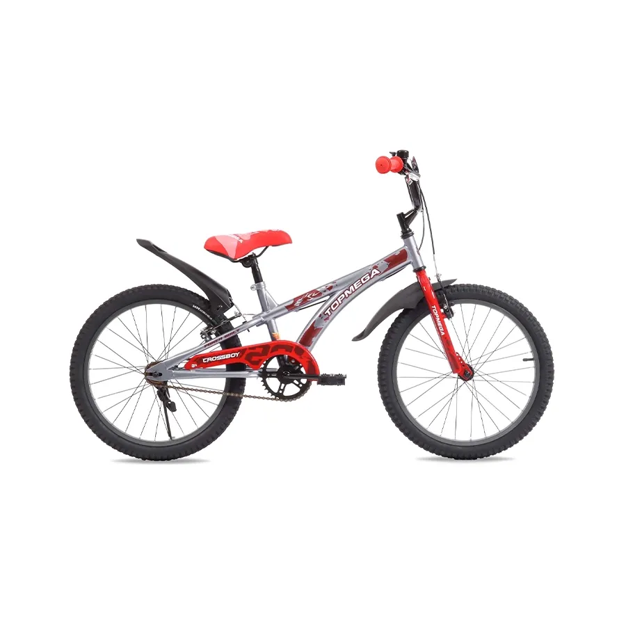Imagen 0 de 7 de Bicicleta TopMega Crossboy R20 1vel-GRIS/ROJO