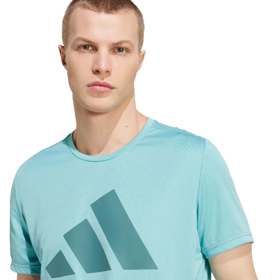 Imagen 3 de 5 de Remera adidas Run It-VERDE AGUA