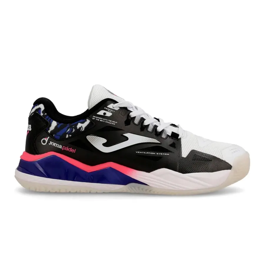 Imagen 0 de 6 de Zapatillas Joma Padel Spin W2531-BLANCO/NEGRO/AZUL FRANCIA