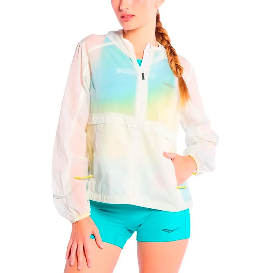 Imagen 0 de 6 de Campera Saucony Triumph Packaway-BLANCO