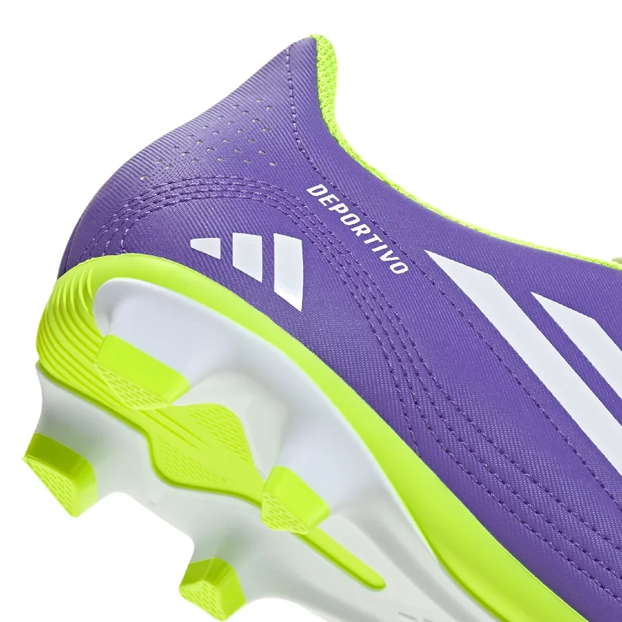 Imagen 6 de 7 de Botines adidas Deportivo III Fg-MORADO/AMARILLO FLUOR