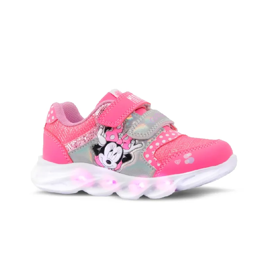 Imagen 0 de 3 de Zapatillas Footy Minnie con Luz-FUCSIA/PLATA