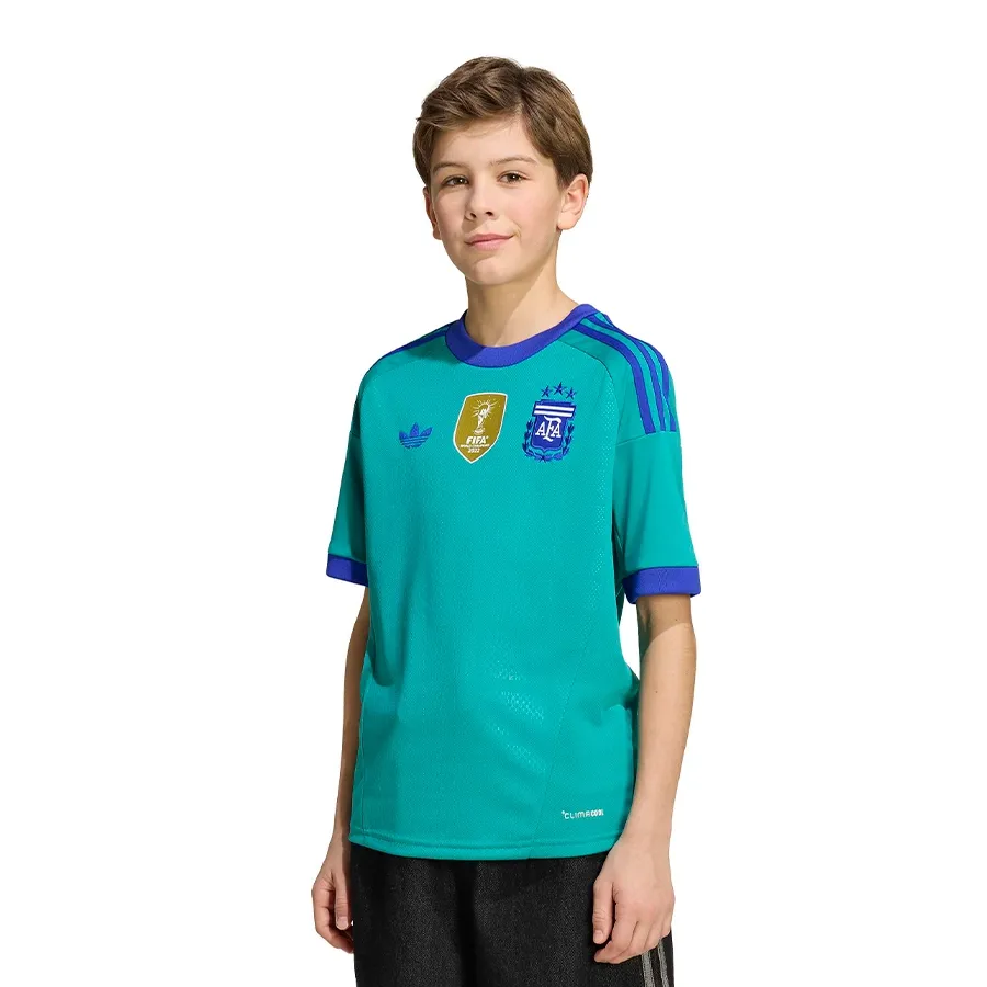 Imagen 0 de 6 de Camiseta adidas originals Alternativa Arquero Seleccion Argentina AFA-TURQUESA/AZUL FRANCIA