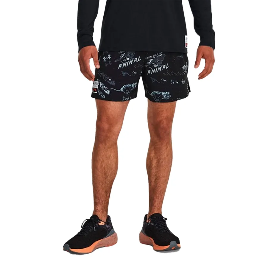 Imagen 0 de 5 de Under Armour Shorts  Run Like An Animal-GRIS/NEGRO