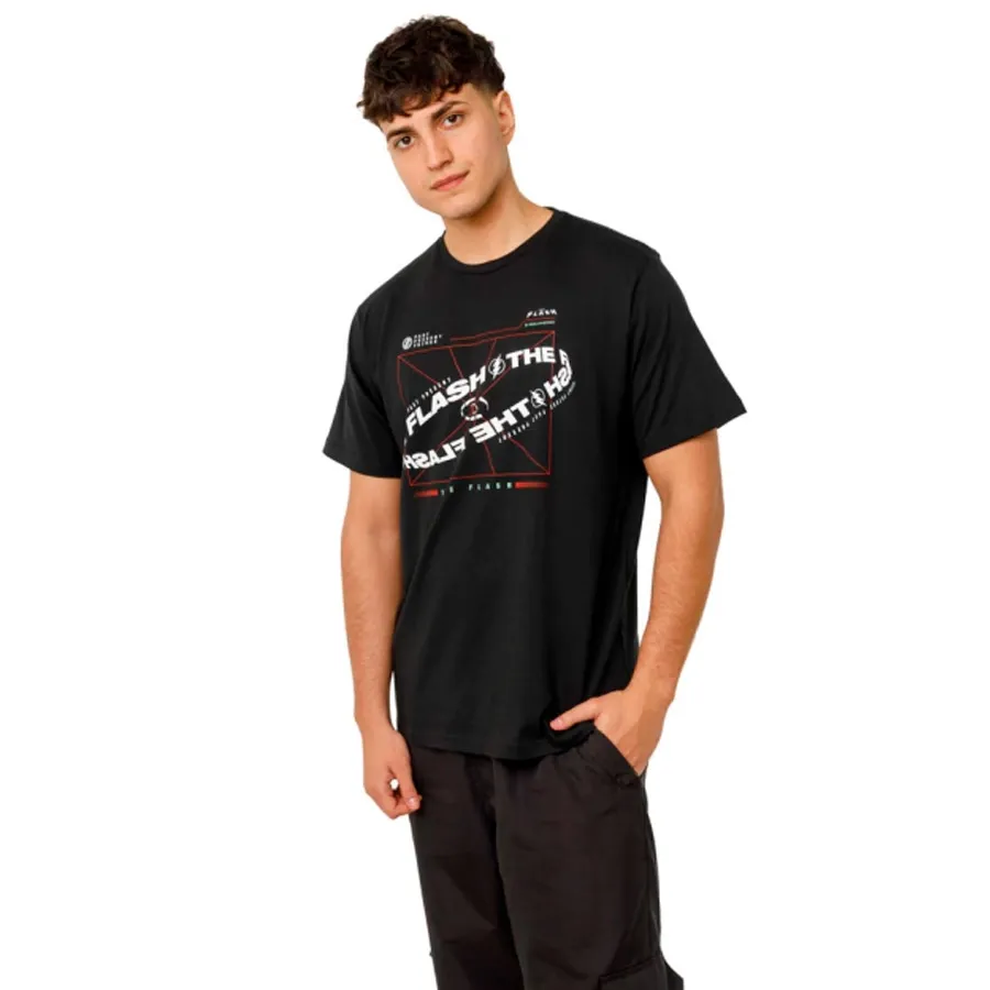 Imagen 1 de 5 de Remera Warner Bros The Flash Urban-NEGRO/ROJO