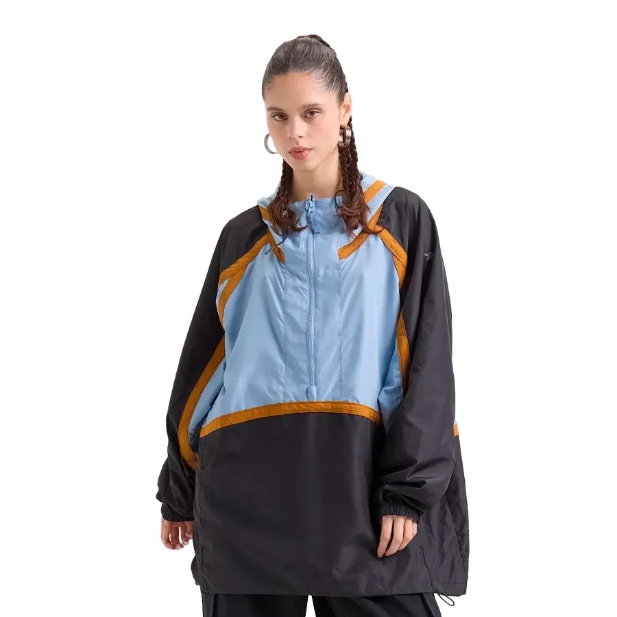 Imagen 0 de 4 de Campera Atomik Lines Windbreaker-CELESTE/NEGRO/TOSTADO