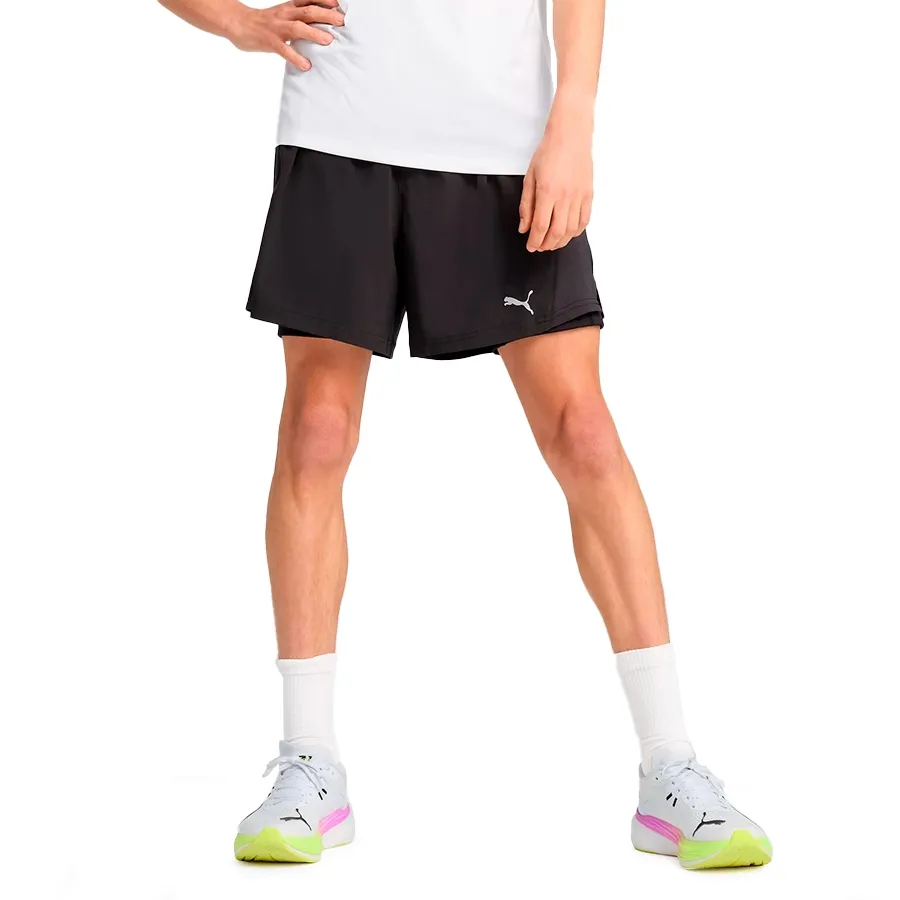 Imagen 0 de 5 de Shorts Puma Run Velocity 2 en 1-NEGRO