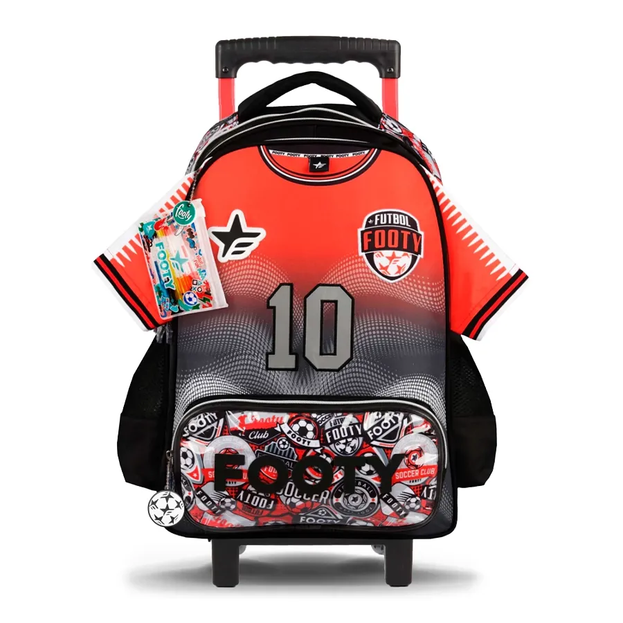 Imagen 0 de 3 de Mochila Footy Carro 18" Dream Team-ROJO/NEGRO