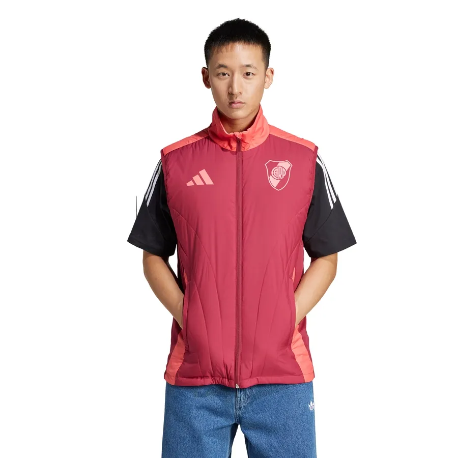 Imagen 0 de 5 de Chaleco adidas River Plate Tiro 24 Winterized-BORDO/SALMON