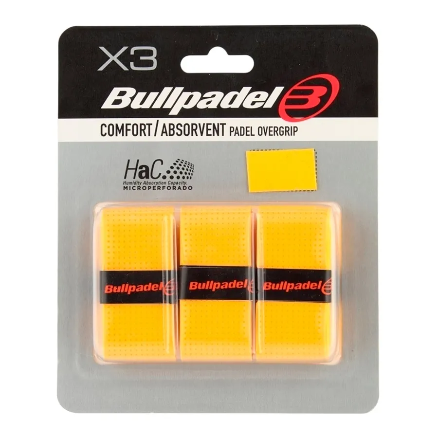 Imagen 0 de 1 de Overgrip Bullpadel Comfort/Absorvent x3-NARANJA