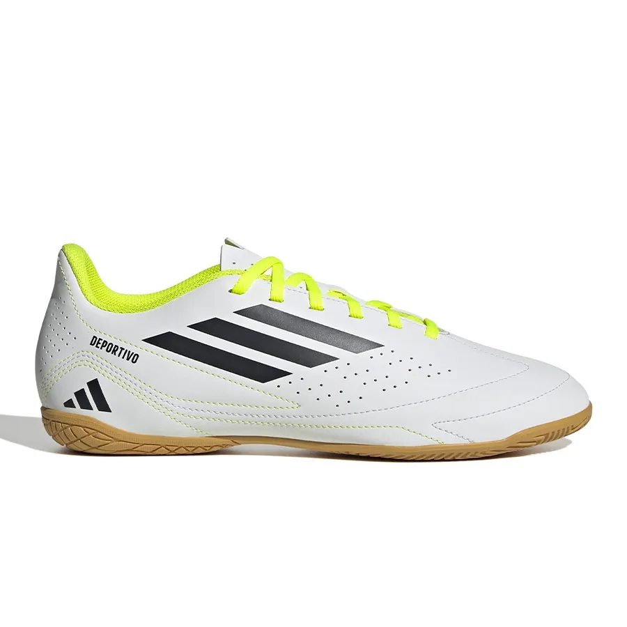 Imagen 0 de 7 de Botines adidas Deportivo III In-BLANCO/NEGRO/AMARILLO FLUOR