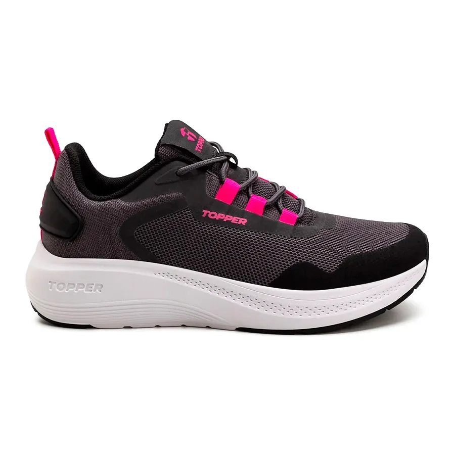 Imagen 0 de 5 de Zapatillas Topper Sendai-NEGRO/BLANCO/ROSA FLUOR