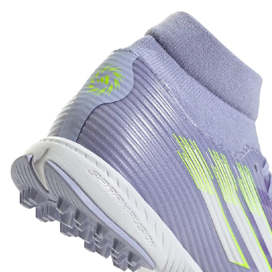 Imagen 6 de 7 de Botines adidas F50 Sparkfusion League Tf-LILA/VERDE FLUOR