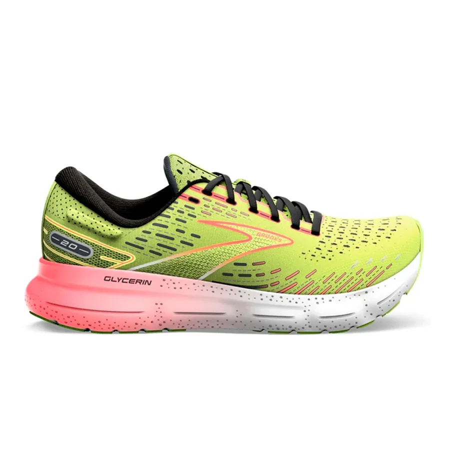 Imagen 0 de 6 de Zapatillas Brooks Glycerin 20-LIMA/NARANJA/BLANCO