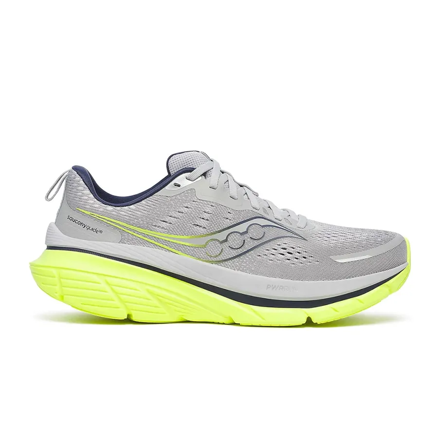 Imagen 0 de 5 de Zapatillas Saucony Guide 18-GRIS/AMARILLO FLUOR