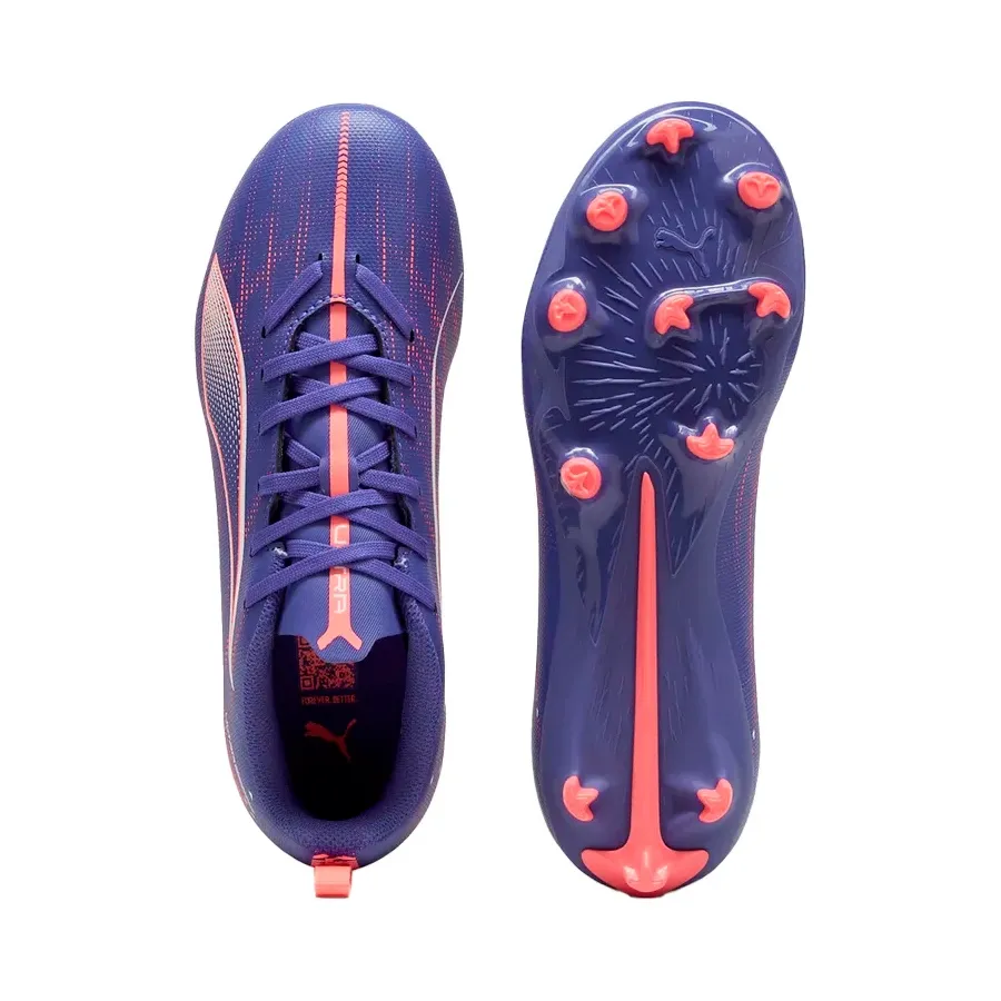 Imagen 3 de 4 de Botines Puma Ultra Play 5 Fg/Ag Jr-MARINO/FUCSIA