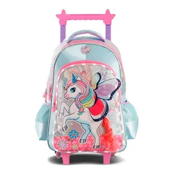 Mochila Footy Carro 18 C/Luz Unicorn Wing