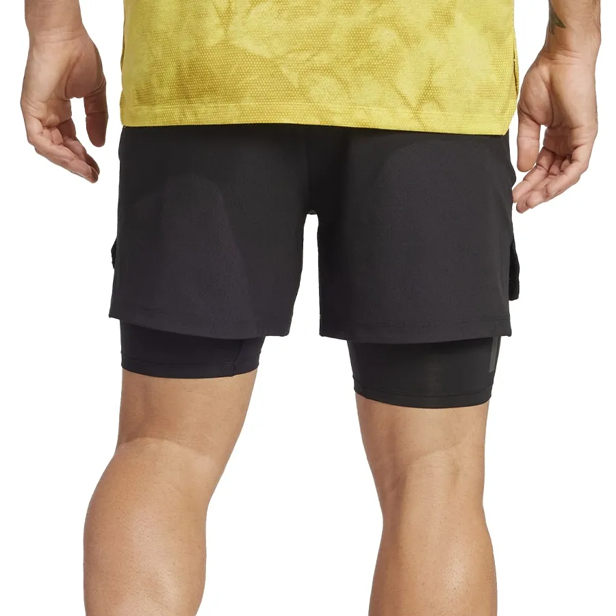 Imagen 1 de 5 de Short adidas Power 2 en 1-NEGRO