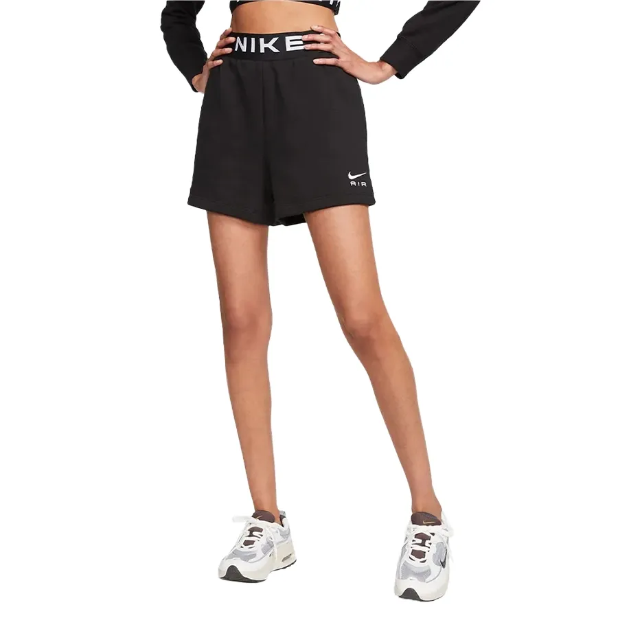 Imagen 0 de 4 de Pantalón Nike High-Rise Fleece Shorts-NEGRO
