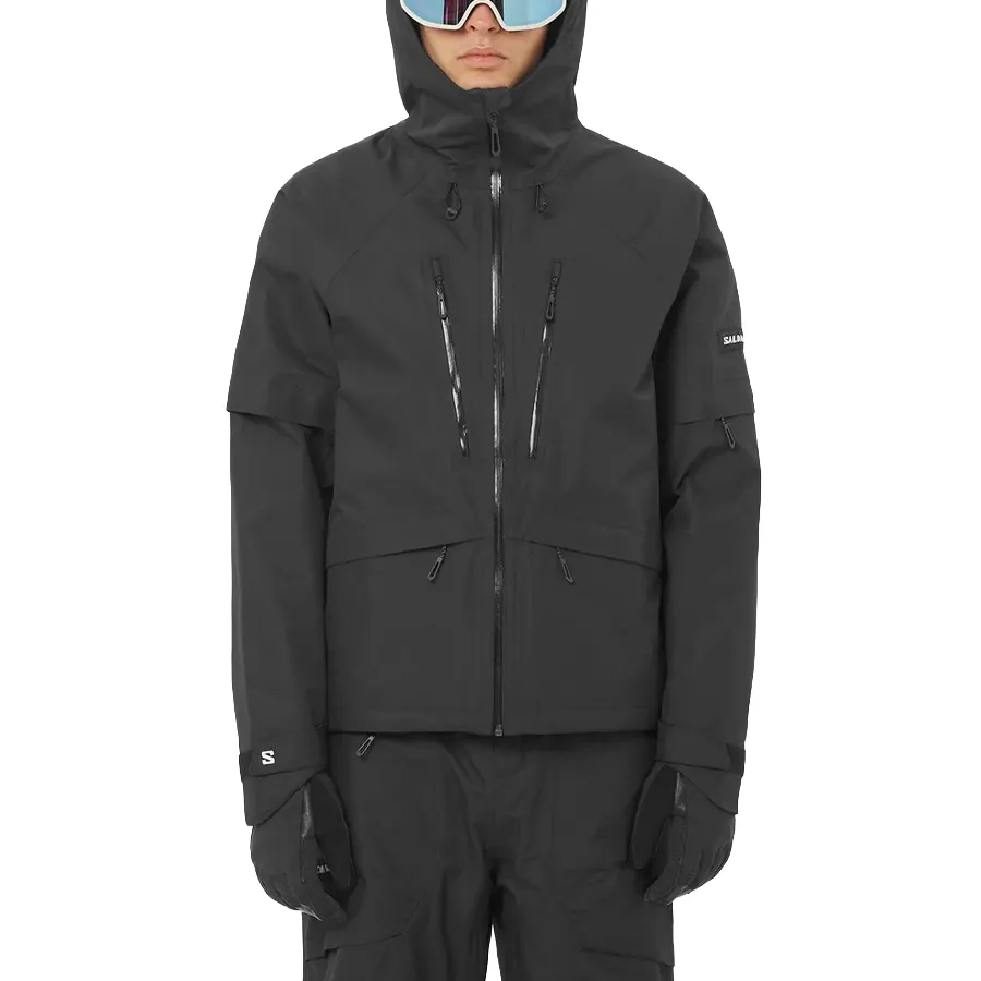 Imagen 0 de 3 de Campera Salomon Venom Full Zip-NEGRO
