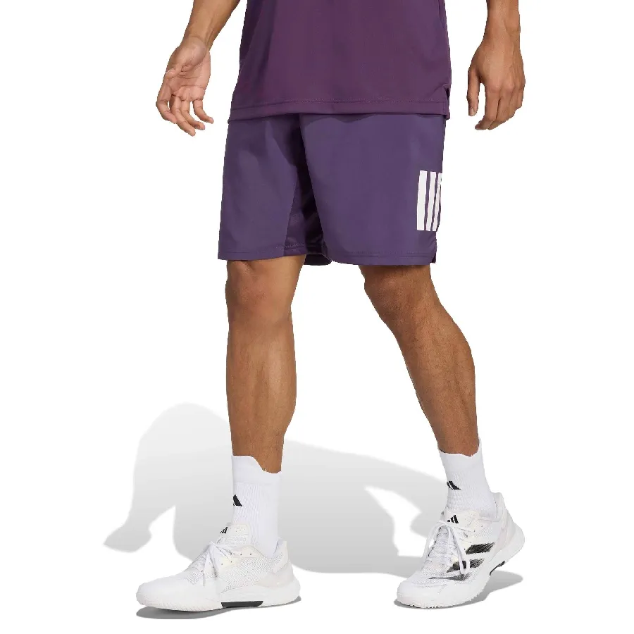 Imagen 0 de 5 de adidas Shorts  de Tenis Club Climacool 3 Tiras-MORADO