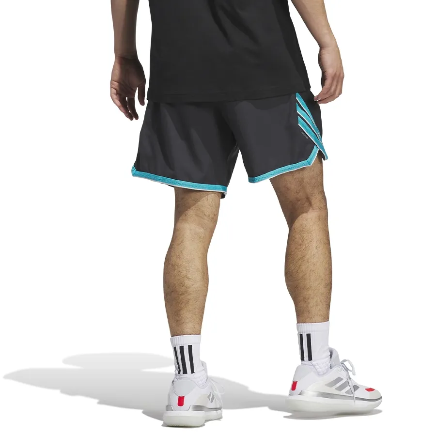 Imagen 1 de 5 de adidas Shorts  Crazy Lite-GRAFITO/TURQUESA