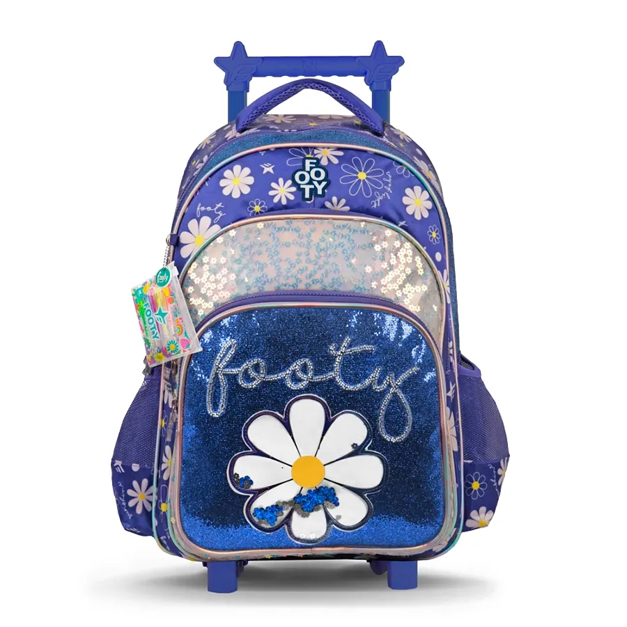 Imagen 0 de 3 de Mochila Footy Carro 18"-LILA/MARINO