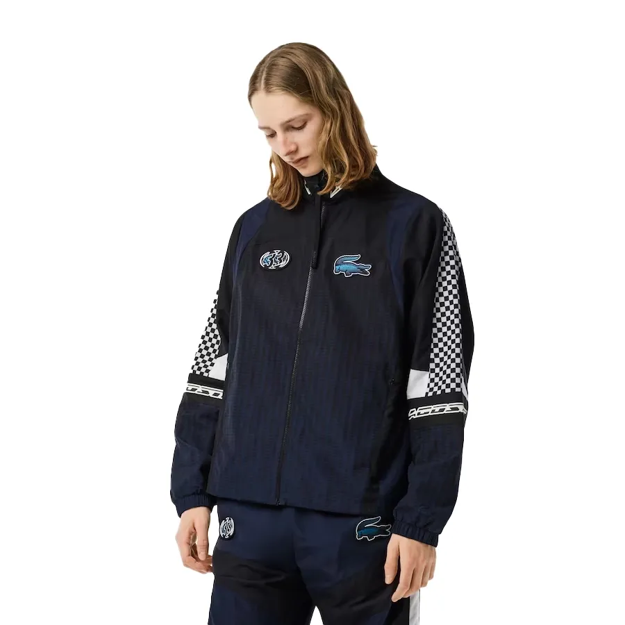 Imagen 0 de 4 de Campera Lacoste Deportiva-NEGRO/MARINO