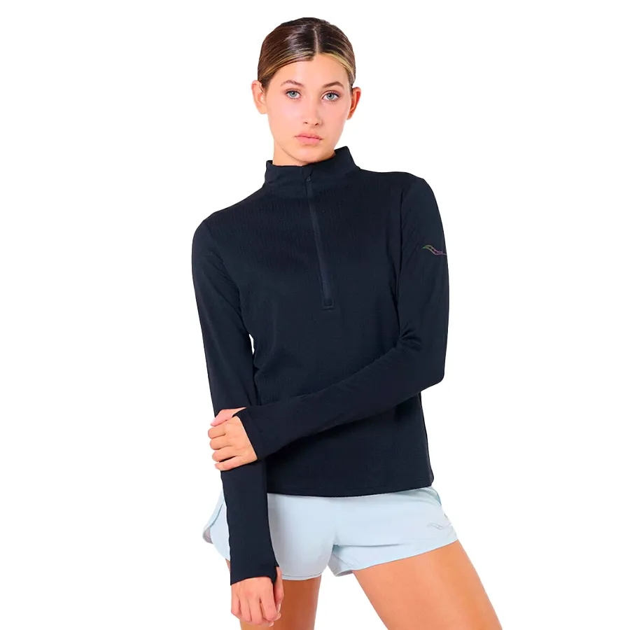 Imagen 0 de 3 de Buzo Saucony Triumph 3D 1/2-NEGRO