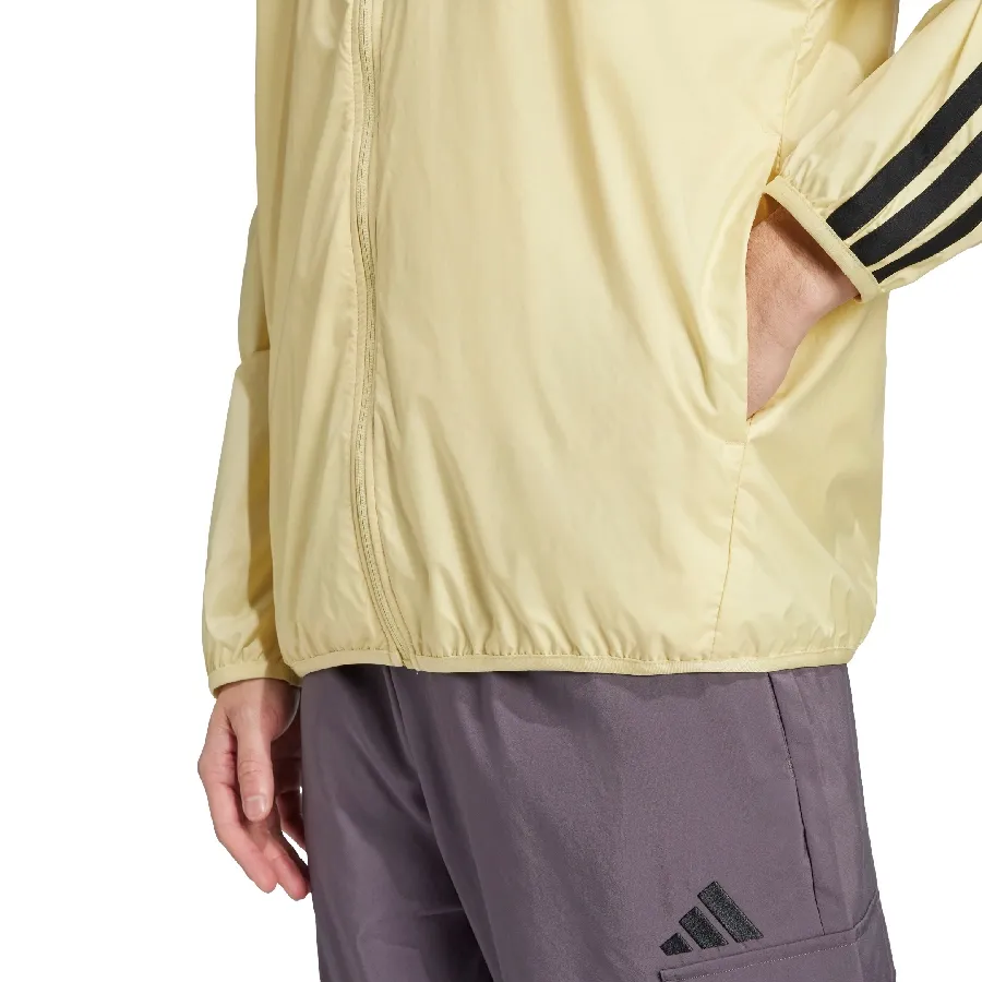 Imagen 3 de 4 de Campera adidas Rompevientos Essentials 3 Tiras-AMARILLO PASTEL