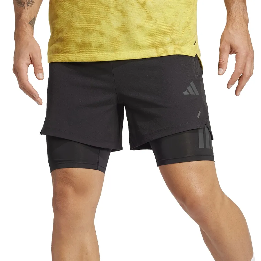 Imagen 0 de 5 de Short adidas Power 2 en 1-NEGRO
