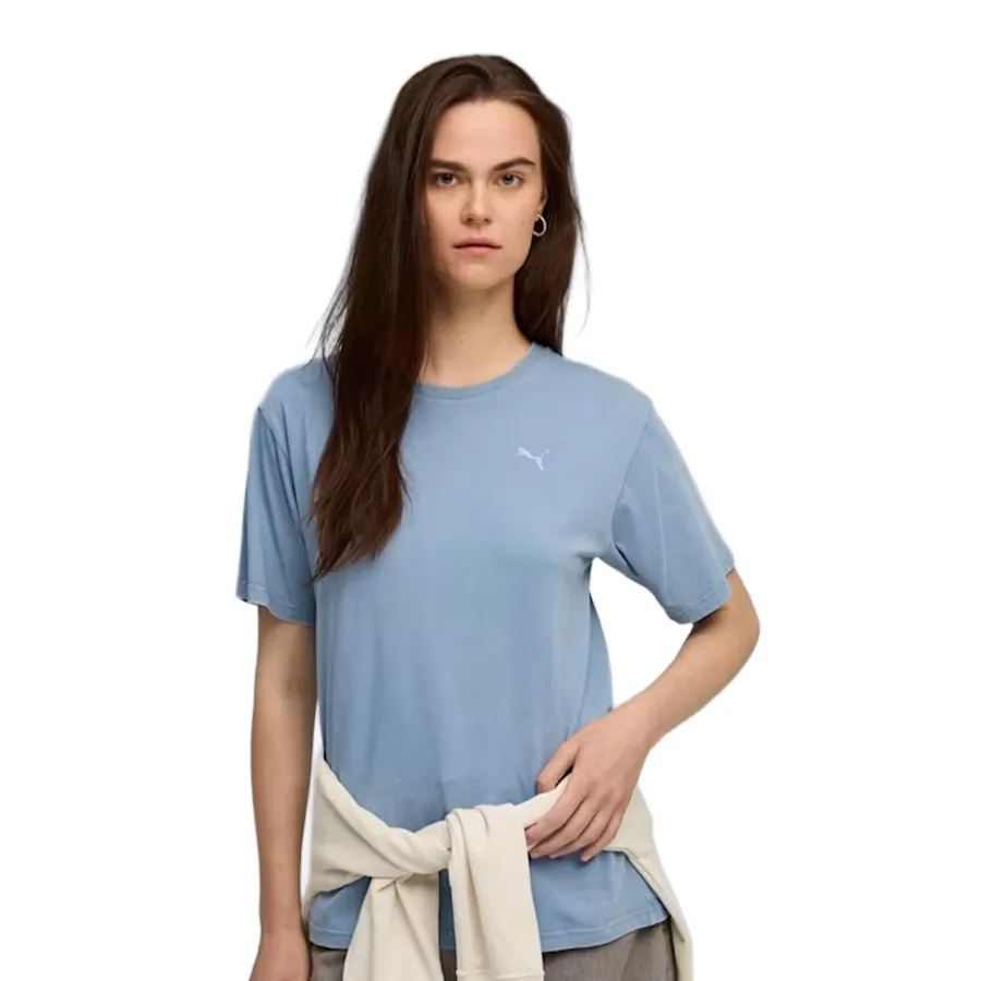 Imagen 0 de 4 de Remera Puma Essentials Elevated Relaxed Wash Tee-CELESTE