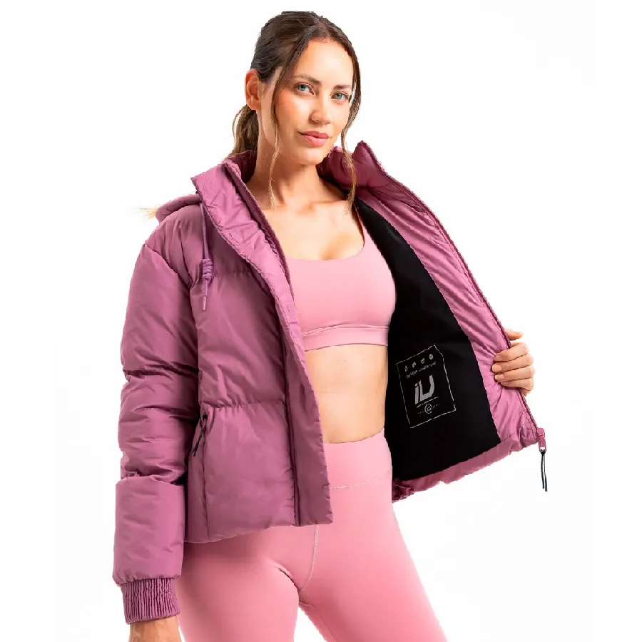 Imagen 1 de 5 de Campera Iu Sport Harmony Hooded Puffer-PURPURA