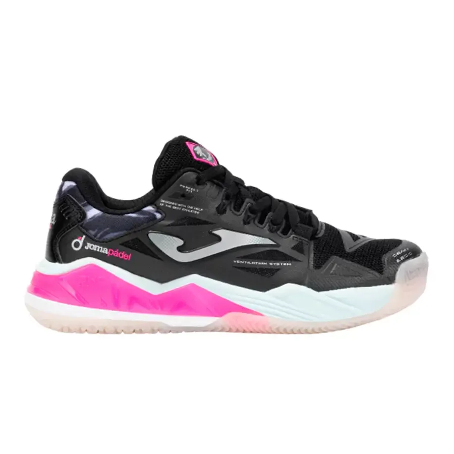 Imagen 0 de 5 de Zapatillas Joma Padel Spin-NEGRO/ROSA