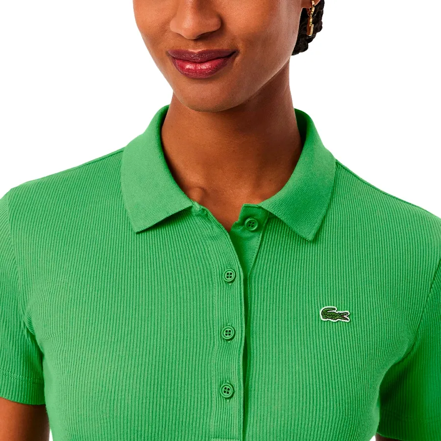 Imagen 3 de 6 de Remera Lacoste Polo Chemise Col Bord-VERDE