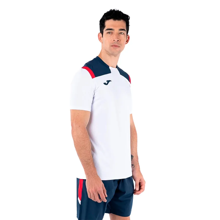 Imagen 0 de 4 de Remera Joma Toledo 203-BLANCO/AZUL/ROJO