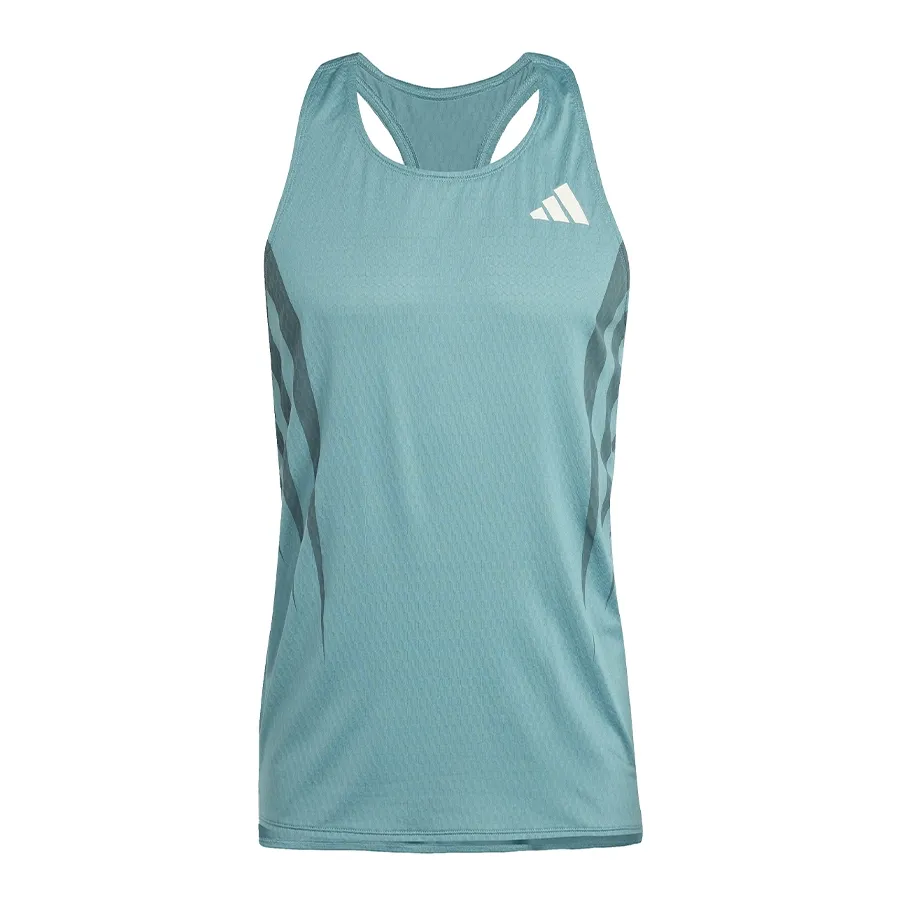 Imagen 2 de 5 de Musculosa adidas Adizero Archive-VERDE AGUA