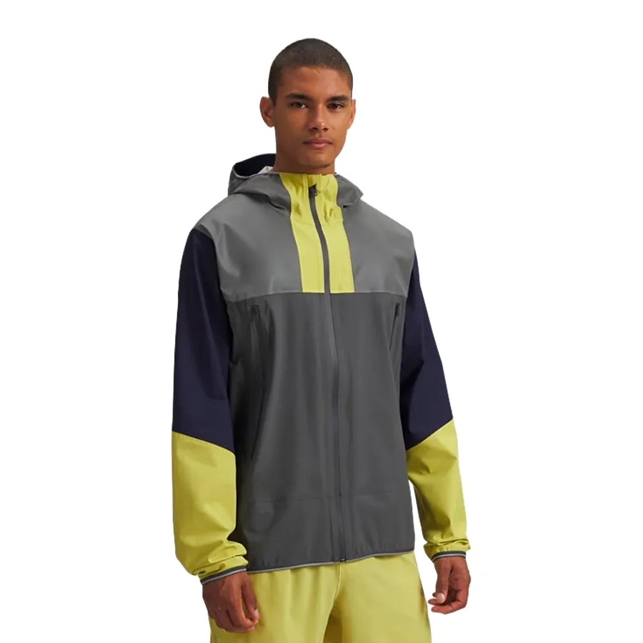 Imagen 0 de 3 de Campera Under Armour Halo Run-GRIS/LIMA/MARINO