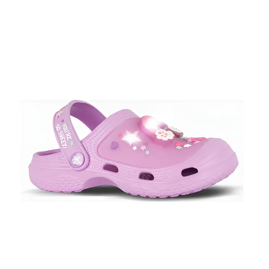 Imagen 0 de 4 de Sandalias Footy Gomon Clogs Arcoiris Con Luz-VIOLETA