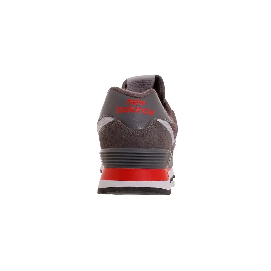 Imagen 2 de 5 de Zapatillas New Balance 574-GRIS/ROJO