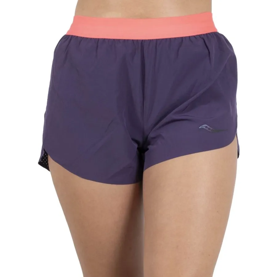 Imagen 0 de 3 de Shorts Saucony Endorphin Split-PURPURA/NARANJA FLUOR