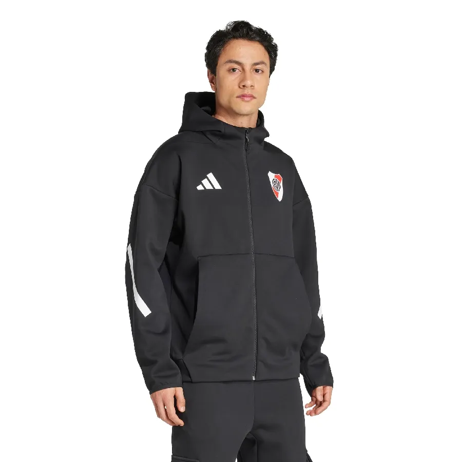 Imagen 2 de 6 de Campera adidas Z.N.E. de River Plate-NEGRO