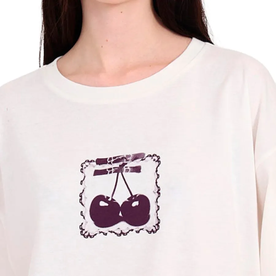 Imagen 2 de 3 de Remera Vans Cherryride Outsized Ss-NATURAL
