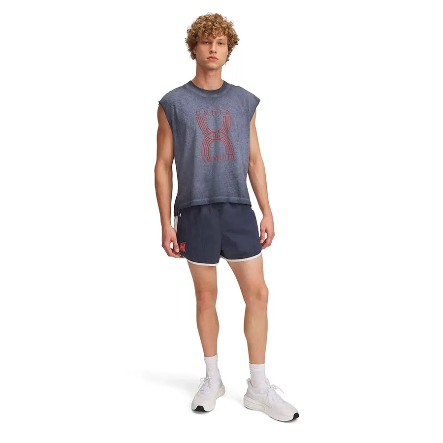 Imagen 1 de 3 de Shorts Under Armour Run 96-MARINO/BLANCO