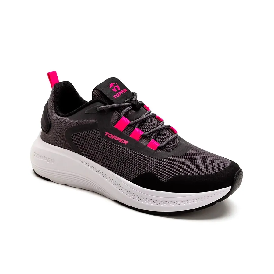 Imagen 1 de 5 de Zapatillas Topper Sendai-NEGRO/BLANCO/ROSA FLUOR