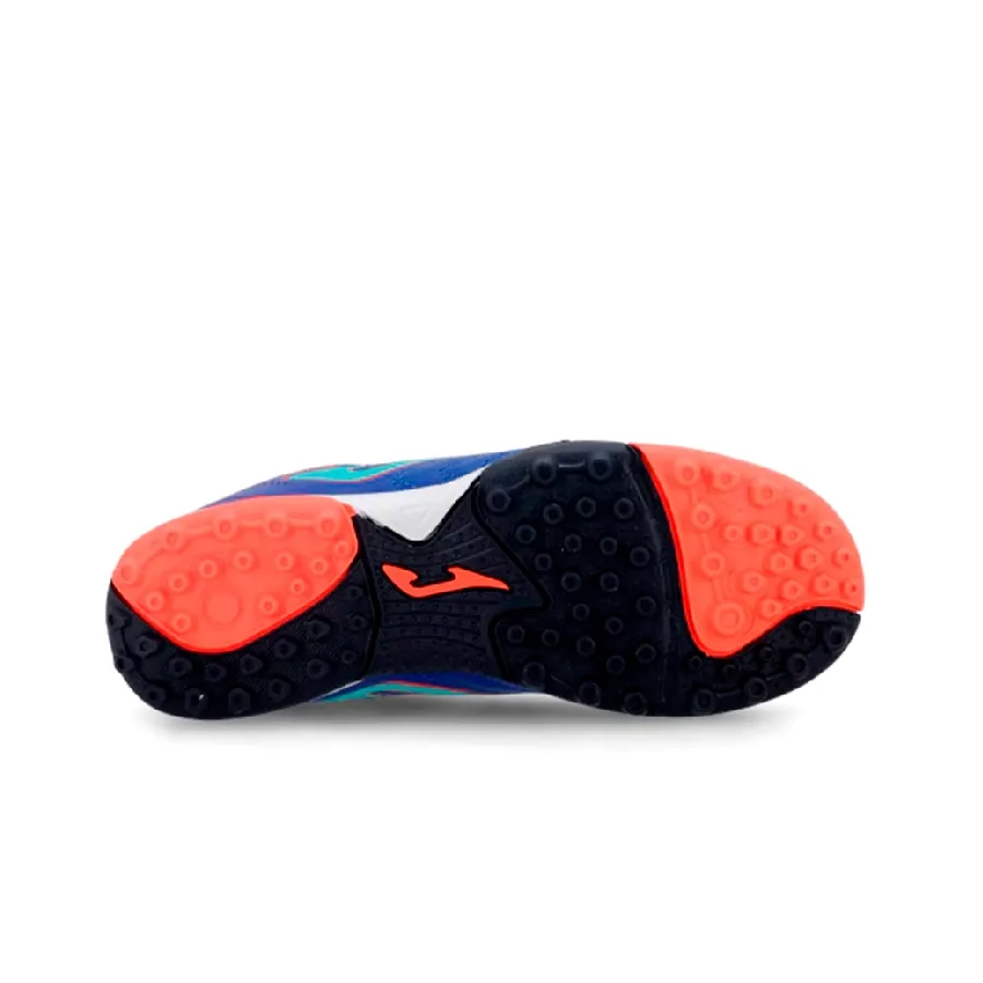 Imagen 5 de 8 de Botines Joma Botin Toledo Jr Tf-AZUL FRANCIA/NARANJA