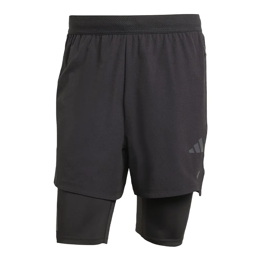 Imagen 2 de 5 de Short adidas Power 2 en 1-NEGRO