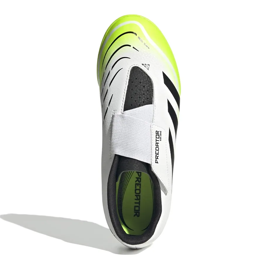 Imagen 3 de 7 de Botines adidas Predator Club-BLANCO/NEGRO/VERDE FLUOR